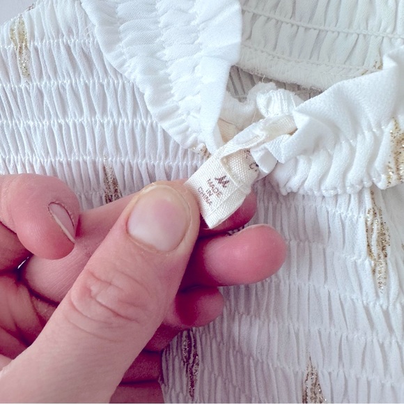 Hem and Thread ivory with gold details blouse - Picture 11 of 11